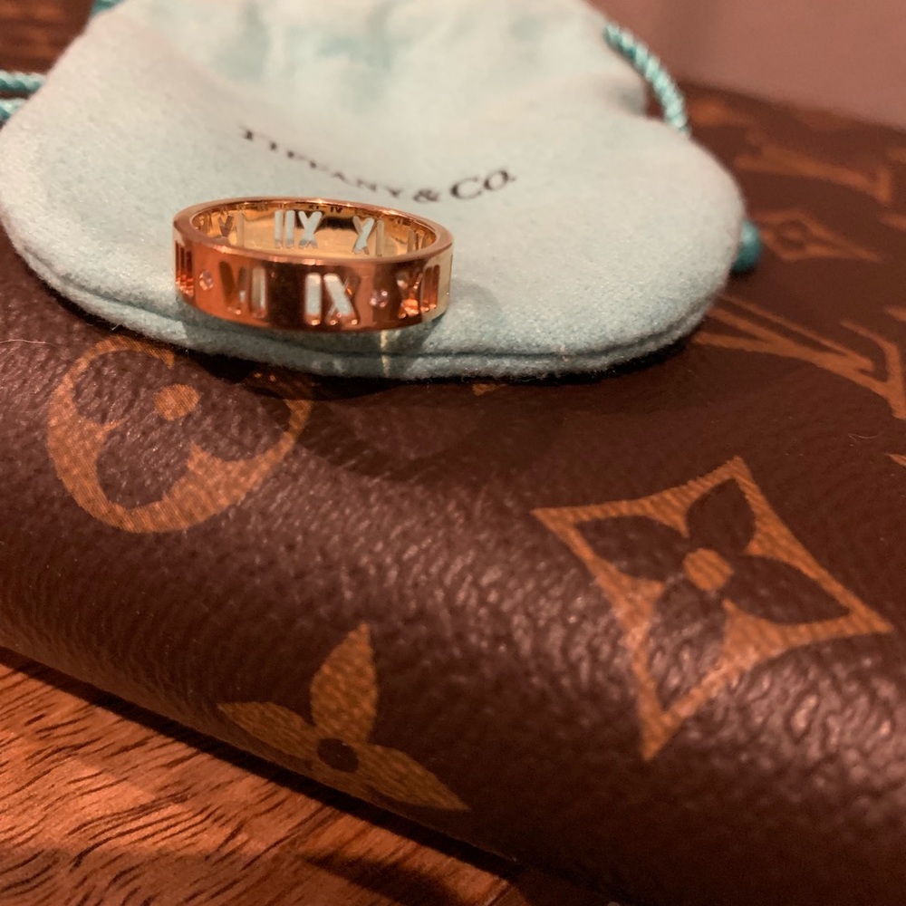 Tiffany & Co Rose Gold Atlas ring